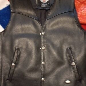 Harley-Davidson Black Leather Vest